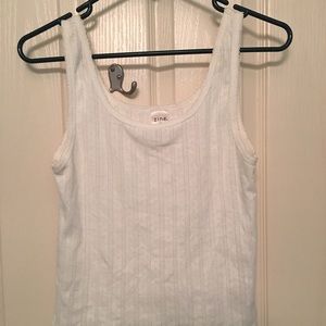 White Textured tank